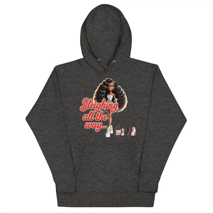 Cotton Sleighing all the way Detty December Slay Queen Christmas Unisex Premium Pullover Unisex Hoodie Pocket Womenswear