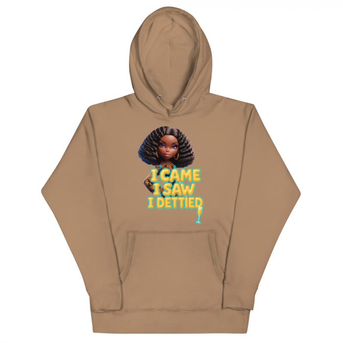 cotton-heritage-m2580-i-unisex-premium-pullover-hoodie-latte-front-6917a63e0b097.jpg Cotton came saw dettied Detty December Slay Queen Christmas Unisex Premium Pullover Unisex Hoodie Pocket Smooth