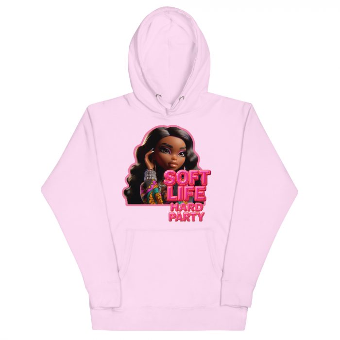 cotton-heritage-m2580-i-unisex-premium-pullover-hoodie-lavender-front-6917a63e0b326.jpg Cotton Pink soft life Detty December Slay Queen Christmas Unisex Premium Pullover Unisex Hoodie Pocket Womenswear