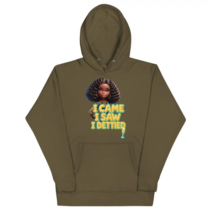 cotton-heritage-m2580-i-unisex-premium-pullover-hoodie-military-green-front-6917a63e0a8b5.jpg Cotton came saw dettied Detty December Slay Queen Christmas Unisex Premium Pullover Unisex Hoodie Pocket Smooth