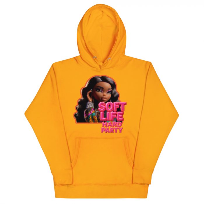 cotton-heritage-m2580-i-unisex-premium-pullover-hoodie-team-gold-front-6917a63e0b1a4.jpg Cotton Pink soft life Detty December Slay Queen Christmas Unisex Premium Pullover Unisex Hoodie Pocket Womenswear