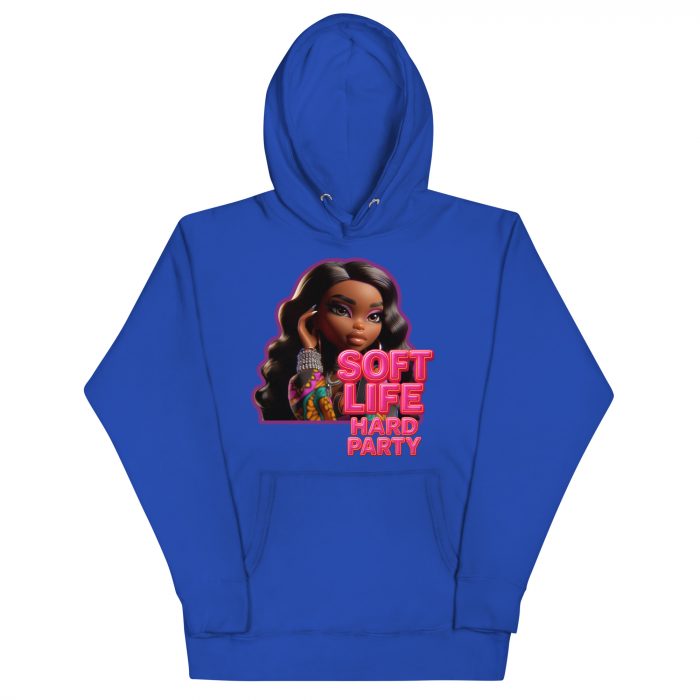 cotton-heritage-m2580-i-unisex-premium-pullover-hoodie-team-royal-front-6917a63e0a66f.jpg Cotton Pink soft life Detty December Slay Queen Christmas Unisex Premium Pullover Unisex Hoodie Pocket Womenswear