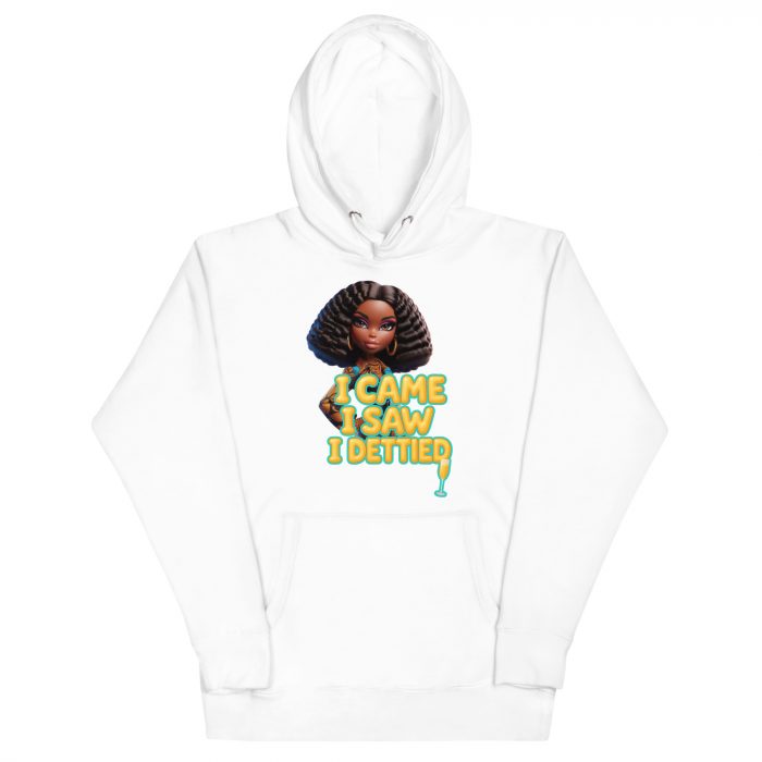 cotton-heritage-m2580-i-unisex-premium-pullover-hoodie-white-front-6917a63e0acb9.jpg Cotton came saw dettied Detty December Slay Queen Christmas Unisex Premium Pullover Unisex Hoodie Pocket Smooth
