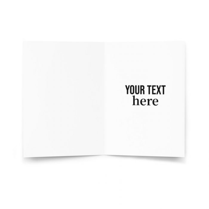 Personalized African Christmas Alphabet Greeting Card (A–Z)