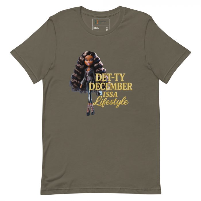 Det-ty December Issa Lifestyle Detty December  t-shirt Cotton Fabric