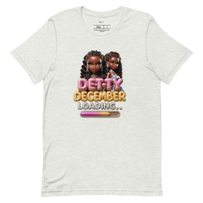 Detty December Loading.... Christmas Unisex t-shirt Cotton Fabric