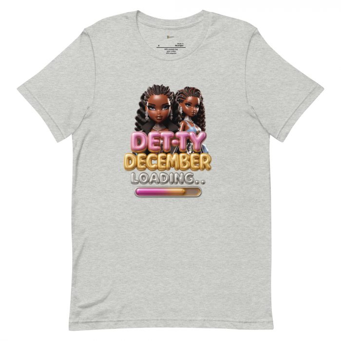 Detty December Loading.... Christmas Unisex t-shirt Cotton Fabric