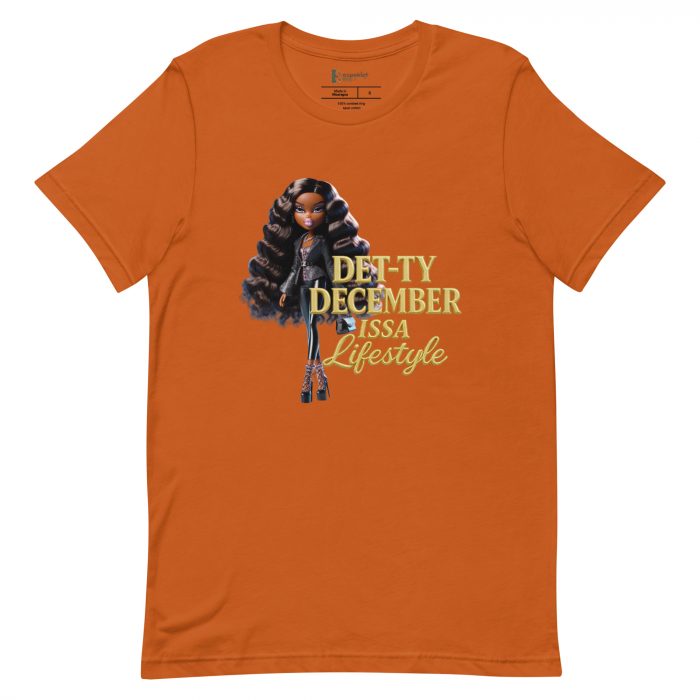 Det-ty December Issa Lifestyle Detty December  t-shirt Cotton Fabric