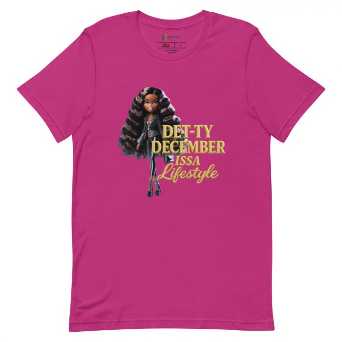 Det-ty December Issa Lifestyle Detty December  t-shirt Cotton Fabric