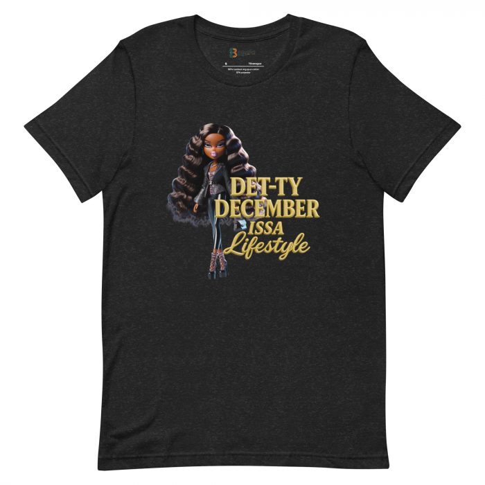 Det-ty December Issa Lifestyle Detty December  t-shirt Cotton Fabric