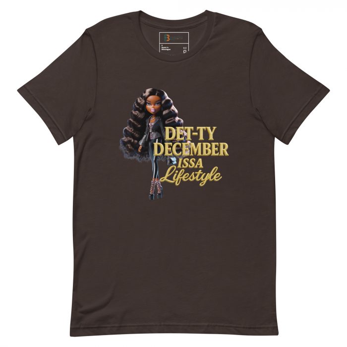 Det-ty December Issa Lifestyle Detty December  t-shirt Cotton Fabric