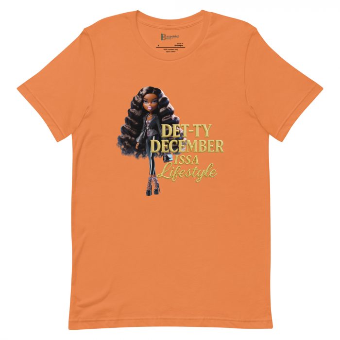 Det-ty December Issa Lifestyle Detty December  t-shirt Cotton Fabric
