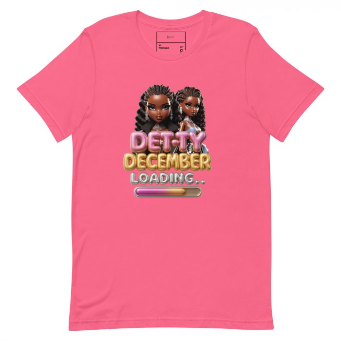 Detty December Loading.... Christmas Unisex t-shirt Cotton Fabric