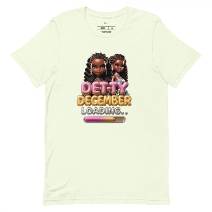 Detty December Loading.... Christmas Unisex t-shirt Cotton Fabric