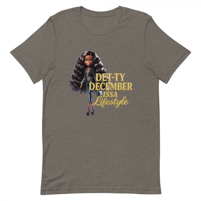 Det-ty December Issa Lifestyle Detty December  t-shirt Cotton Fabric