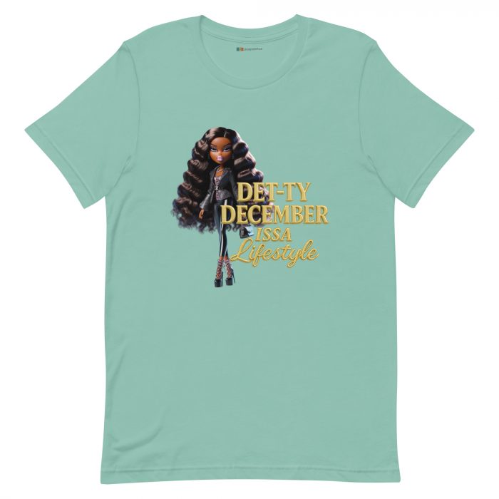 Det-ty December Issa Lifestyle Detty December  t-shirt Cotton Fabric
