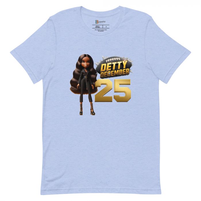 Baseball Detty December slay queen Christmas  t-shirt Cotton Fabric