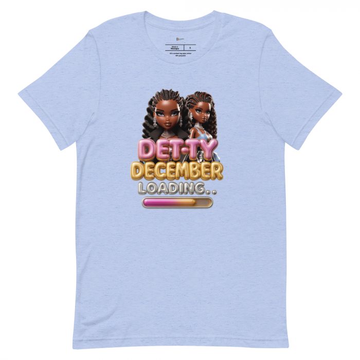 Detty December Loading.... Christmas Unisex t-shirt Cotton Fabric