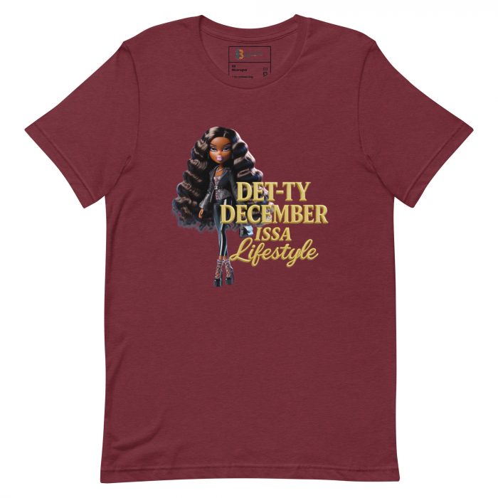 Det-ty December Issa Lifestyle Detty December  t-shirt Cotton Fabric