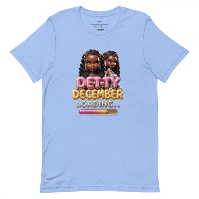 Detty December Loading.... Christmas Unisex t-shirt Cotton Fabric