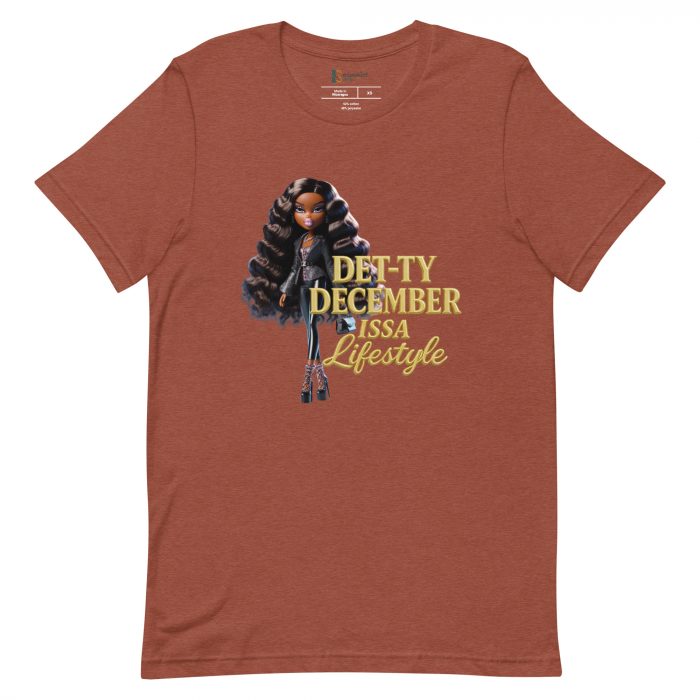 Det-ty December Issa Lifestyle Detty December  t-shirt Cotton Fabric