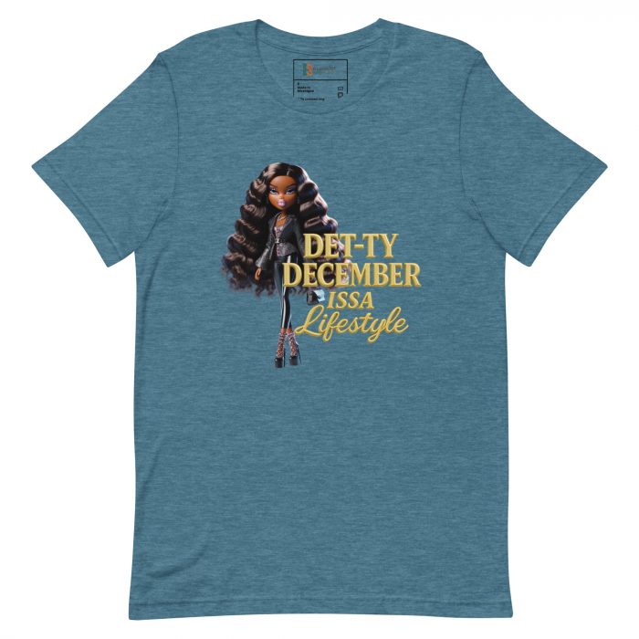 Det-ty December Issa Lifestyle Detty December  t-shirt Cotton Fabric
