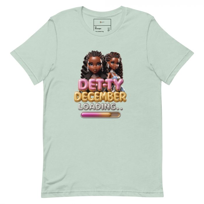 Detty December Loading.... Christmas Unisex t-shirt Cotton Fabric