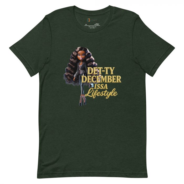 Det-ty December Issa Lifestyle Detty December  t-shirt Cotton Fabric