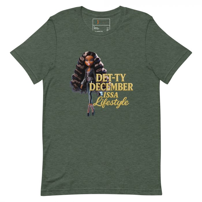Det-ty December Issa Lifestyle Detty December  t-shirt Cotton Fabric
