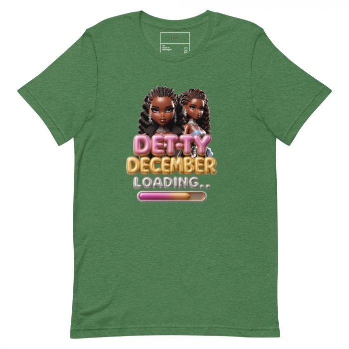 Detty December Loading.... Christmas Unisex t-shirt Cotton Fabric