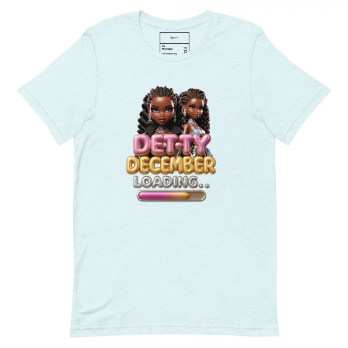 Detty December Loading.... Christmas Unisex t-shirt Cotton Fabric