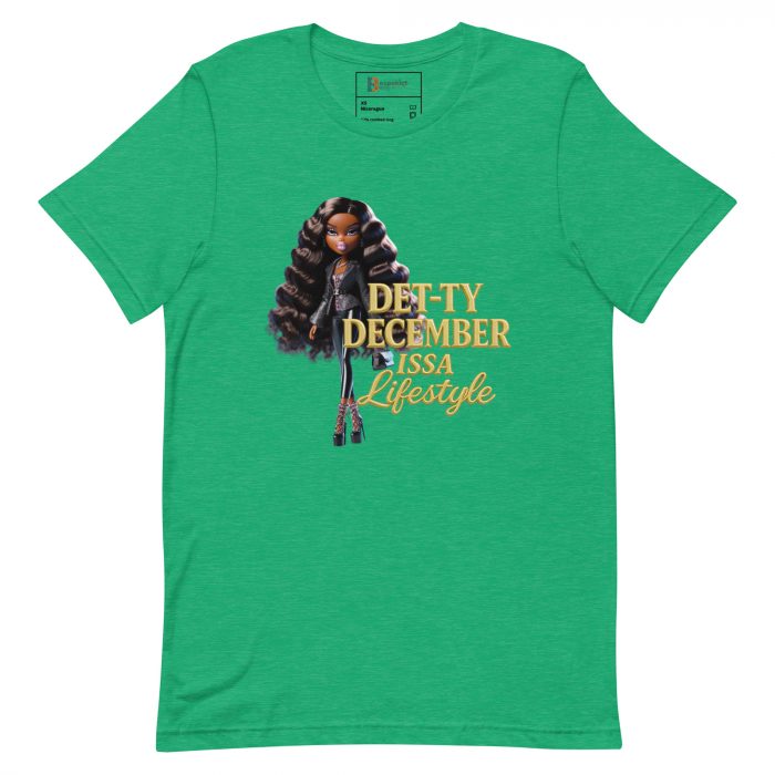 Det-ty December Issa Lifestyle Detty December  t-shirt Cotton Fabric