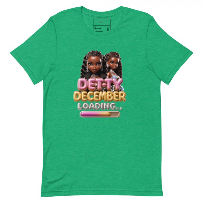 Detty December Loading.... Christmas Unisex t-shirt Cotton Fabric