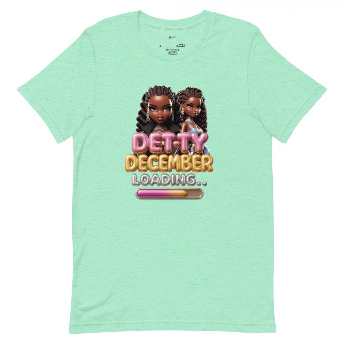 Detty December Loading.... Christmas Unisex t-shirt Cotton Fabric