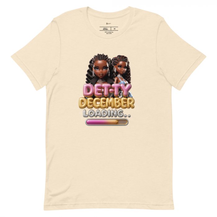 Detty December Loading.... Christmas Unisex t-shirt Cotton Fabric