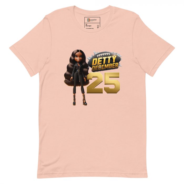 Baseball Detty December slay queen Christmas  t-shirt Cotton Fabric