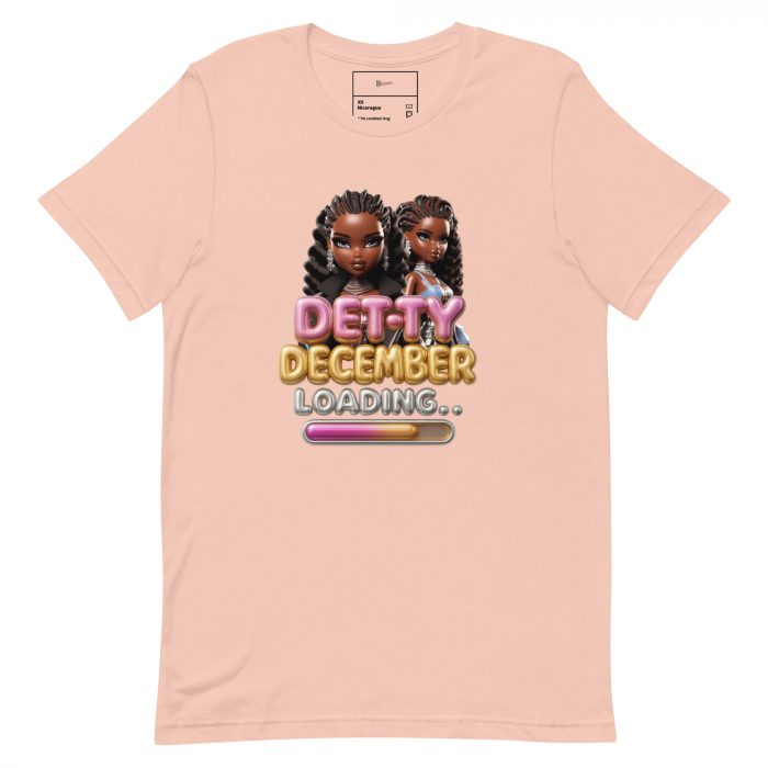 Detty December Loading.... Christmas Unisex t-shirt Cotton Fabric