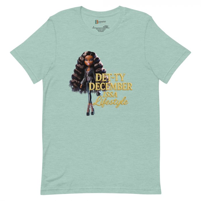 Det-ty December Issa Lifestyle Detty December  t-shirt Cotton Fabric