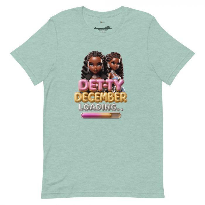Detty December Loading.... Christmas Unisex t-shirt Cotton Fabric