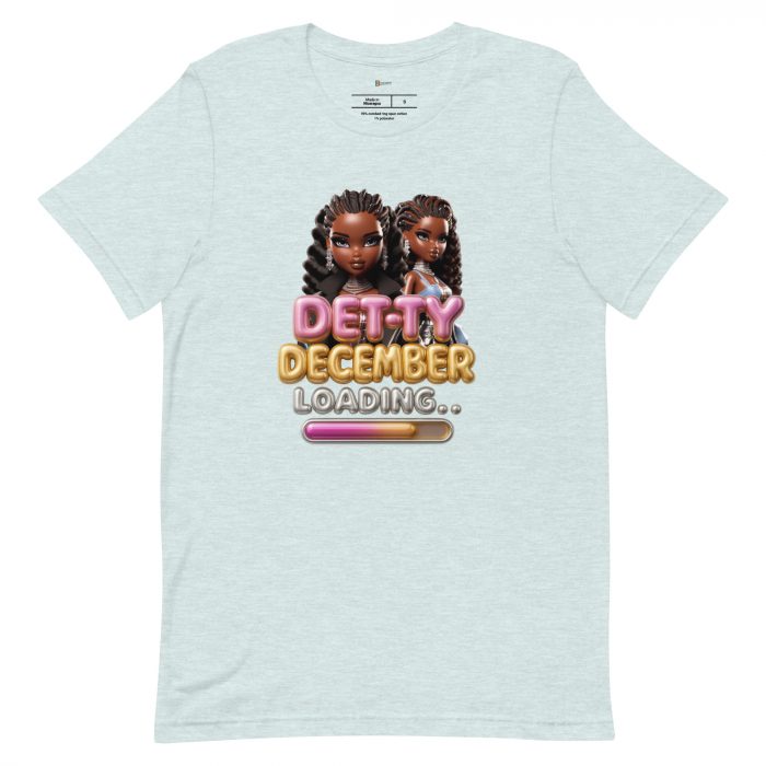Detty December Loading.... Christmas Unisex t-shirt Cotton Fabric