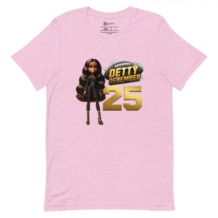 Baseball Detty December slay queen Christmas  t-shirt Cotton Fabric