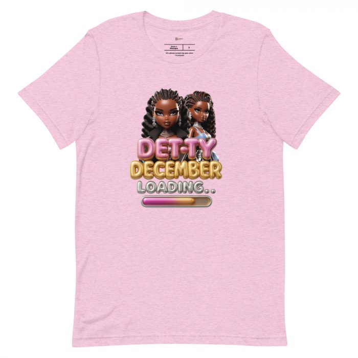 Detty December Loading.... Christmas Unisex t-shirt Cotton Fabric