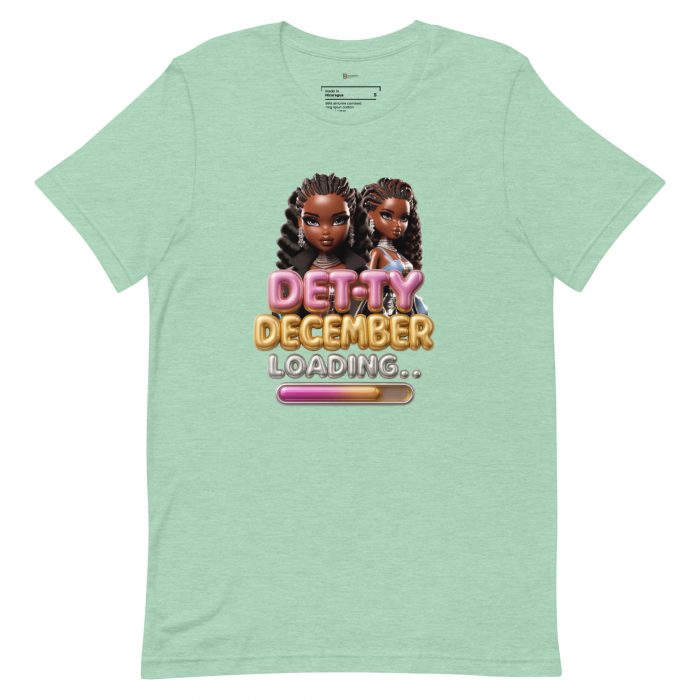 Detty December Loading.... Christmas Unisex t-shirt Cotton Fabric