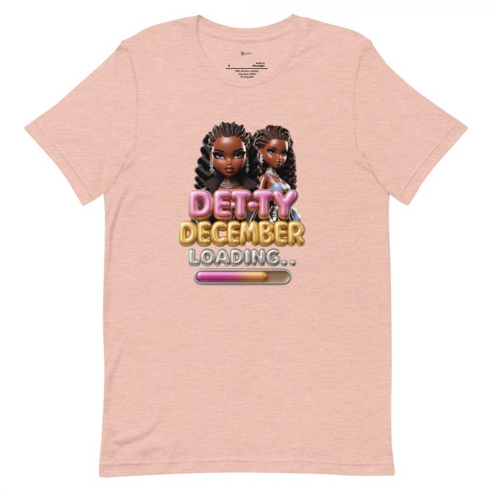 Detty December Loading.... Christmas Unisex t-shirt Cotton Fabric