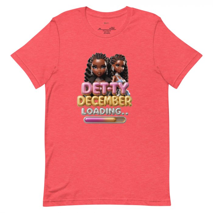 Detty December Loading.... Christmas Unisex t-shirt Cotton Fabric