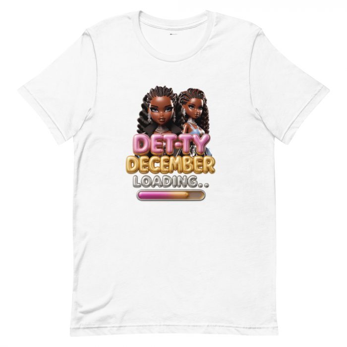 Detty December Loading.... Christmas Unisex t-shirt Cotton Fabric