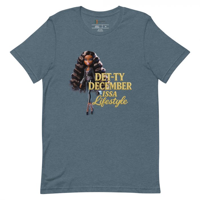 Det-ty December Issa Lifestyle Detty December  t-shirt Cotton Fabric