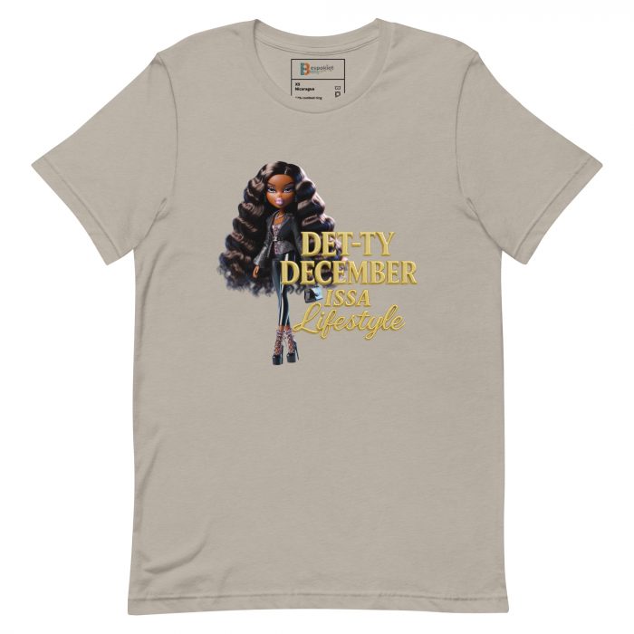 Det-ty December Issa Lifestyle Detty December  t-shirt Cotton Fabric
