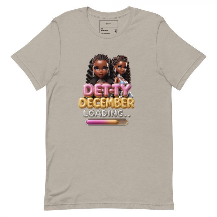 Detty December Loading.... Christmas Unisex t-shirt Cotton Fabric