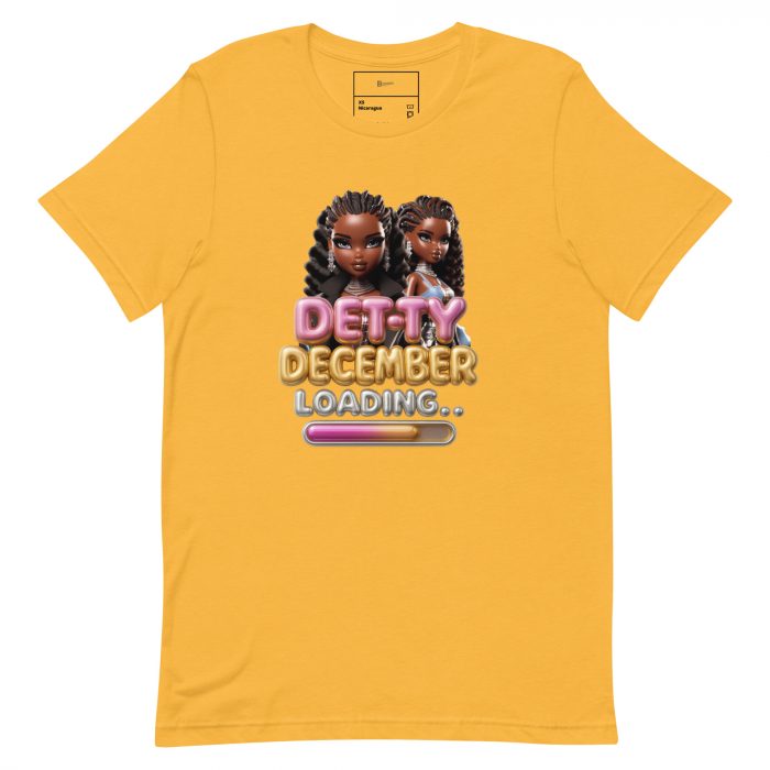 Detty December Loading.... Christmas Unisex t-shirt Cotton Fabric